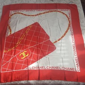 Chanel vintage silk scarf